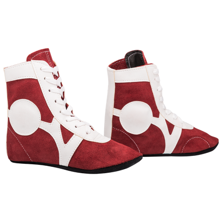 Купить Обувь для самбо RS001/2, замша, красный Rusco в Охе 
