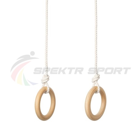 Купить Кольца гимнастические деревянные (фанера 18 мм, покрытие: эмаль, лак или пропитка) в Охе 