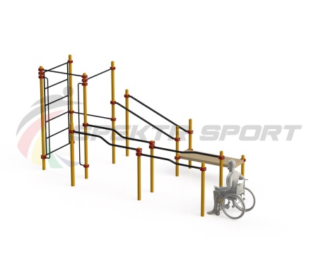 Купить Спортивный комплекс для инвалидов-колясочников WRK-D16_76mm в Охе 