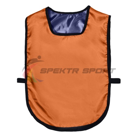 Купить Манишка футбольная двусторонняя универсальная Spektr Sport оранжево-синяя в Охе 